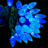 MXTCLM C6 Christmas Lights, 50 LED Strawberry String Lights, 18.31ft Blue C6 Lights, Fairy Lights for Outdoor, Indoor, Garden, Yard, Home, Party, Christmas Tree Decorations (Blue)