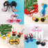Golray 9 Pairs Luau Party Sunglasses for Adult Kids Hawaiian Tropical Birthday Party Favors Bulk Glasses with Flamingo Parrot Flip Crab, Summer Beach Pool Party Decoration Supplies Favors Props