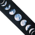 Tapestry Wall Hanging Tapestries Nine Phases of the Full Growth Cycle of the Moon Wall Tapestry Cotton Linen Wall Art, Modern Home Decor (Black + White Moon Phase Change, 12.99" x 52.75")