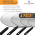 U.S. Kitchen Supply Set of 4 Classic Splatter Screens, 13", 11.5", 10", and 8" - Stainless Steel Fine Mesh, Comfort Grip Handles - Use on Boiling Pots Frying Pans - Grease Oil Guard, Safe Cooking Lid