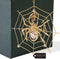 24K Gold Plated Crystal Studded Spider on Web Hanging Ornaments for Christmas Tree, Christmas Spider Miracle Traditions, Decor - The Tradition of Tinsel Legend Spider on Web Ornament