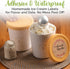 Ice Cream Containers (2-Pack-1 Quart each), Containers for Homemade Ice Cream, Gelato and Sorbet-Storage Containers with tight fitting Easy Remove Silicone Lids