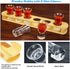 1 oz Shot Glasses with Holder, Shot Glass Set in Bamboo Wooden Shot Tray, D&Z 6 Heavy Base Shot Glasses for Whiskey/Vodka/Tequila/Cocktail/Soju, Shot Serving Tray, Good Helper for Bar/Restaurant/Party