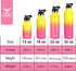 Vmini Water Bottle - Standard Mouth Stainless Steel & Vacuum Insulated Bottle, New Straw Lid with Wide Handle, Gradient Yellow+Pink & 22 oz