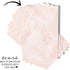 Blush Bridal Shower Invitations with Envelope Set of 25 Rustic Floral Wedding Invites Indigo and Pink Blank Printed Pack DIY (5x7 Size) Paper Clever Party