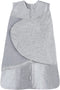 Ftikvo Swaddle-Blanket Baby Girl & Boy Swaddles Newborn Sleep Sack Infant Transition Safe Wrap Blankets 100% Cotton Breathable (Grey, Large, 3-6 Month)
