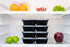 24 Pack of 32 Ounce Lunch To Go Containers, 3 Compartment Healthy Meal Prep Food Storage Container with Lids, BPA Free, Microwavable, Reusable, Portion Control Bento Boxes, by FreshSnaps