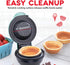 Dash Mini Waffle Bowl Maker for Breakfast, Burrito Bowls, Ice Cream and Other Sweet Deserts, Recipe Guide Included - Aqua