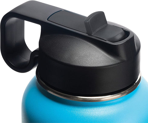 Thermoflask Double Stainless Steel Insulated Water Bottle with Two Lids, 40 Ounce, Capri