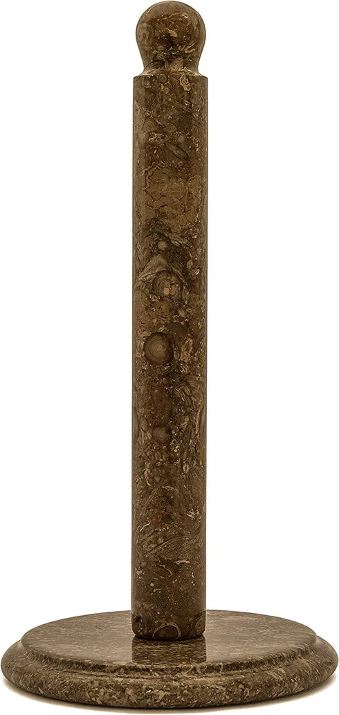 RADICALn Paper Towel Holder Handmade Marble Grey Oceanic Hand Towel Rack Napkin Paper Roll Holder - Kitchen Standing Wrapping Paper Holder - Over Cabinet Towel Holder Stand