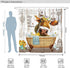 DESIHOM Farmhouse Cow Shower Curtain Rustic Wood Shower Curtain Funny Farm Animal Shower Curtain Country Shower Curtain Polyester 72x72 Inch