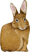 Manual Woodworkers & Weavers Bunny Hop Hare Raising Rabbit Shaped Pillow, 17.5",