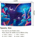 Obsecolors Trippy Mushroom Tapestry Moon and Star Wall Tapestry Galaxy Tapestry Starry Sky Tapestry UFO Tapestry Wall Hanging for Living Room Bedroom