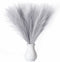Faux Pampas Grass, 18"/45cm Artificial Pampas Grass Fluffy 5 Stem pompous Grass Flower Arrangement for Boho Home Wedding Decoration(Grey)