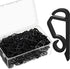 Marsui Christmas Light Clip Outdoor Gutter Hook Weatherproof Outdoor Light Clip Holiday Light Clip for Christmas Decoration String Light (200, Black)