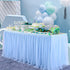 6FT Blue Tulle Table Skirt Blue Tutu Table Skirts for Wedding Birthday Party Baby Shower
