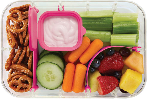 PackIt Flex Bento Food Storage Container, Ripe Raspberry