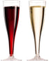 50 Plastic Champagne Flutes 5 Oz Clear Plastic Toasting Glasses Disposable Wedding Party Cocktail Cups