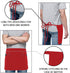 Utopia Wear 3 Pocket Waist Apron, Server Waitress short apron for Women Men, Kitchen, Restaurant and Crafting (24x12 Inches)