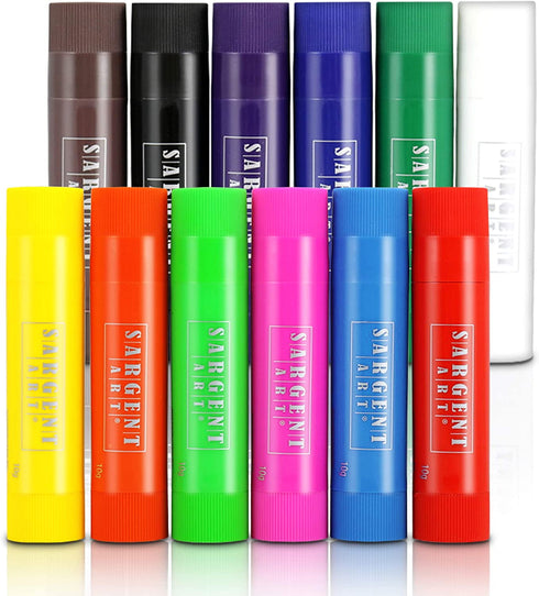 Sargent Art , Tempera Paint Sticks, 12 Colors with Case, Multi