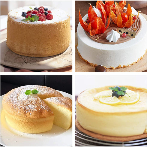 4.5 Inch Mini Springform Pan, Set of 5 With 100pcs Wax Paper, Small Nonstick Cake Pan for Mini Cheesecakes, Pizzas and Quiches