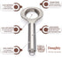 DOUGHTY - Dough Kneading & Mixing Tool - Stainless Steel Hand Mixer - Ideal for Thick Sticky Doughs - Great Bread Kneading Tool & Danish Dough Whisk Alternative - Gift Box Included