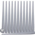 Hyoola Tall Taper Candles - 10 Inch Silver Grey Unscented Dripless Taper Candles - 8 Hour Burn Time - 12 Pack