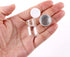 MaxMau 100 Sets Small Glass Bottles with Aluminum Cap Screw Top Lids 5 Milliliter Tiny Vials DIY Art Craft Storage