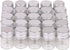 MaxMau 100 Sets Small Glass Bottles with Aluminum Cap Screw Top Lids 5 Milliliter Tiny Vials DIY Art Craft Storage