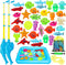 TOY Life Kids Magnetic Fishing Game with Toy Fishing Pole, Fishing Toy for Toddlers,Toddler Fishing Game, Pool Fishing Game, Water Toys for Kids,Outdoor Fishing Games for Kids 3-5,Fishing Bath Toy