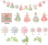 Princess Birthday Decoration | Princess Birthday Banner | Pink Happy Birthday Banner | Pink and Gold Birthday Party Decorations | Princess & Flower shape birthday party banner | Princess Home & Cab s