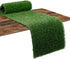 XLX TURF Grass Table Runner 12 x 108 Inch, Green Artificial Tabletop Decor for Wedding, Birthday Party, Banquet, Baby Shower