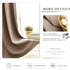WONTEX Blackout Curtains Thermal Insulated Room Darkening with Grommet for Bedroom, 52 x 63 inch, Taupe, 2 Curtain Panels