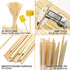 BLUE TOP Bamboo Marshmallow Roasting Sticks Smore Skewers 30 Inch 5mm Thick 60 PCS Extra Long Heavy Duty,Wooden Skewer BBQ Hot Dog Skewer,Great for Camping,Parties,Weddings and Plant Stakes.