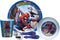 Zak Designs Spider-Man Dinnerware Set Includes Plate, Bowl, Tumbler and Utensil Tableware BPA-Free Made of Durable Melamine Material and Perfect for Kids, Dinnerware 5pc Set