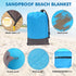 AMOSTBY Beach Blanket for 5-8 Adults,Waterproof and Sandproof Lightweight Picnic Blanket,Extra Large Oversized Beach Mat with 4 Pockets for Beach Hiking Camping Travel 10'' x 9''