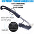 Kona Safe/Clean Nylon Grill Brush and Scraper - Ceramic Infused Bristles, Compatible with Traeger and All Pellet Grills & Smokers - Non Metal Bristle Free Grill Cleaner