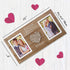VILIGHT Parents Wedding Gifts from Bride and Groom - Rustic Picture Frame with Love Quotes for Mom and Dad from Newlywed Couples - Holds 2 4x6 Photos