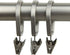 Rod Desyne Curtain Pivot Rings for 5/8-Inch Rod, Satin Nickel, Set of 10