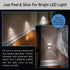 Sensor Brite UpDown Wireless Motion-Sensing LED Light, Automatic Accent LED Light, Battery-Operated Night LED Light (Updown Light)