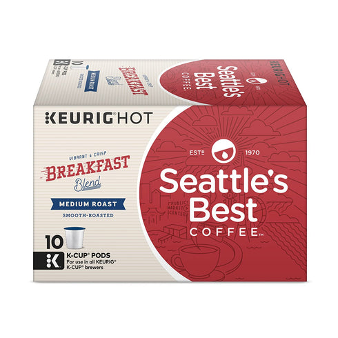 Seattle's Best Coffee Breakfast Blend Medium Roast Single Cup Coffee, 10 ct