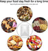 100 Pack Mylar Bags for Food Storage - 5.5 x 7.9 Inch Smell Proof Bags Resealable Aluminum Foil Packaging Pouch Bag Silver