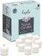 Hyoola European Votive Candles Unscented - 10-Hour Burn Time - White - 50 Pack, European Made