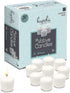 Hyoola European Votive Candles Unscented - 10-Hour Burn Time - White - 50 Pack, European Made