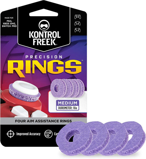 KontrolFreek Precision Rings | Aim Assist Motion Control for Playstation 4 (PS4), Xbox One, Switch Pro & Scuf Controller (Purple (Medium))