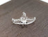 Sansukjai Rare Manta Ray Tiny Crystal Figurines Hand Blown Clear Glass Art Sea Animals Collectible Gift Home Decor (N)