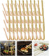 Mini Bamboo Disposable Tongs - wuyule 100PCS Disposable Tongs 4" Bamboo Tongs for Toaster Eco-Friendly For Catering, Buffet or Home Use¦