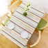 Stripe Rectangle Tablecloth, Water and Stain Resistant Indoor and Outdoor Table Cloth Decorative, Table Cover for Picnics Parties Dining Kitchen Tables?51x70 Inch?
