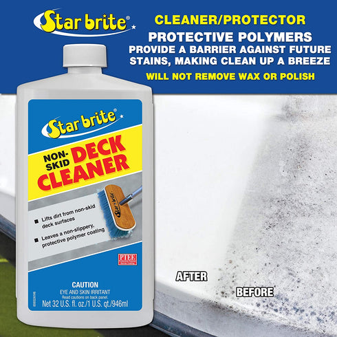 STAR BRITE Non-Skid Deck Cleaner & Protectant - Wash Grime out of Non-Slip Surfaces & Protect from Future Stains - 22 OZ Spray (085922P)