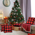 Christmas Pillow Covers- Christmas Throw Pillow Covers 18" x18" Set of 2, Decor Winter Holiday Decorative Pillow Covers, Red and Black Buffalo Check Plaid Throw Pillow Covers for Home Decor